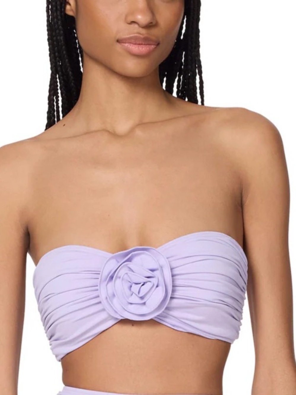 Kate Spade Bandeau Bra Bikini Top - Rosette Solids